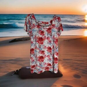 Soft Surroundings Dress Size PXS Floral Viscose Made From Bamboo Pockets